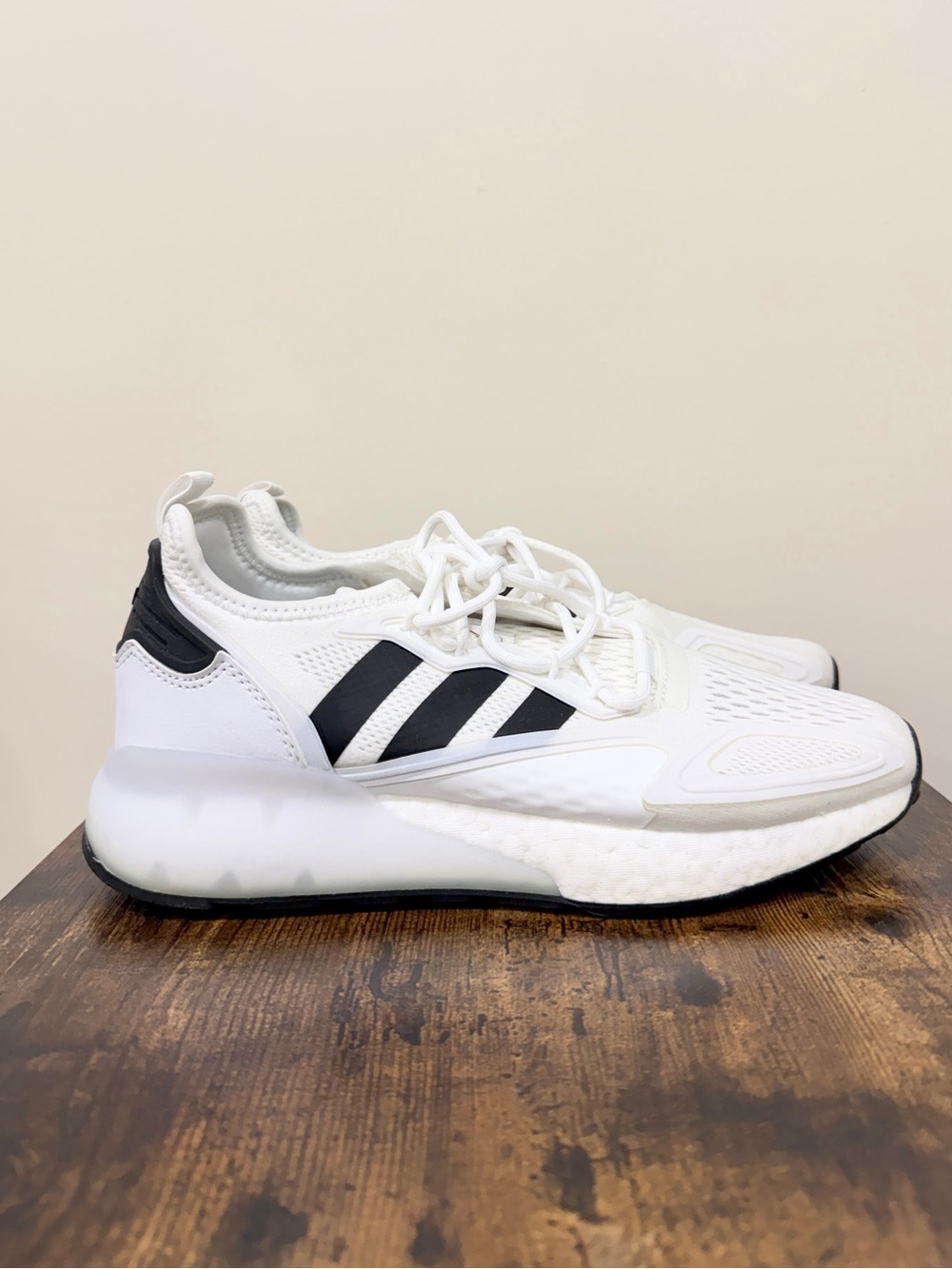 adidas White ZX 2K BOOST SHOES — Women's Size 8